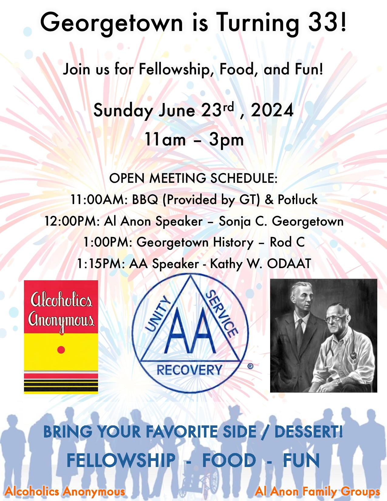 33rd Anniversary Dallas AA Central Office